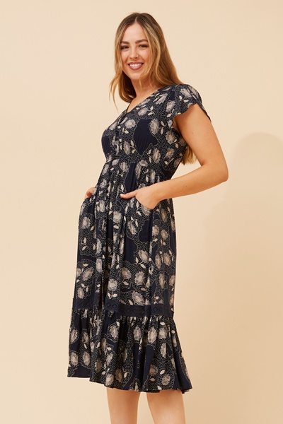 MOROCCO BOHO MIDI DRESS