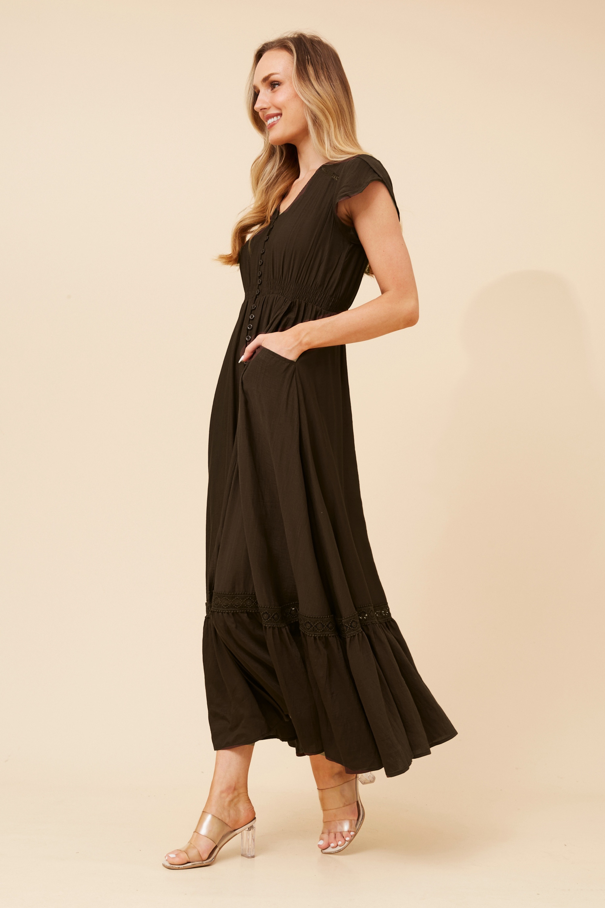 MOROCCO BOHO PRINT MAXI DRESS