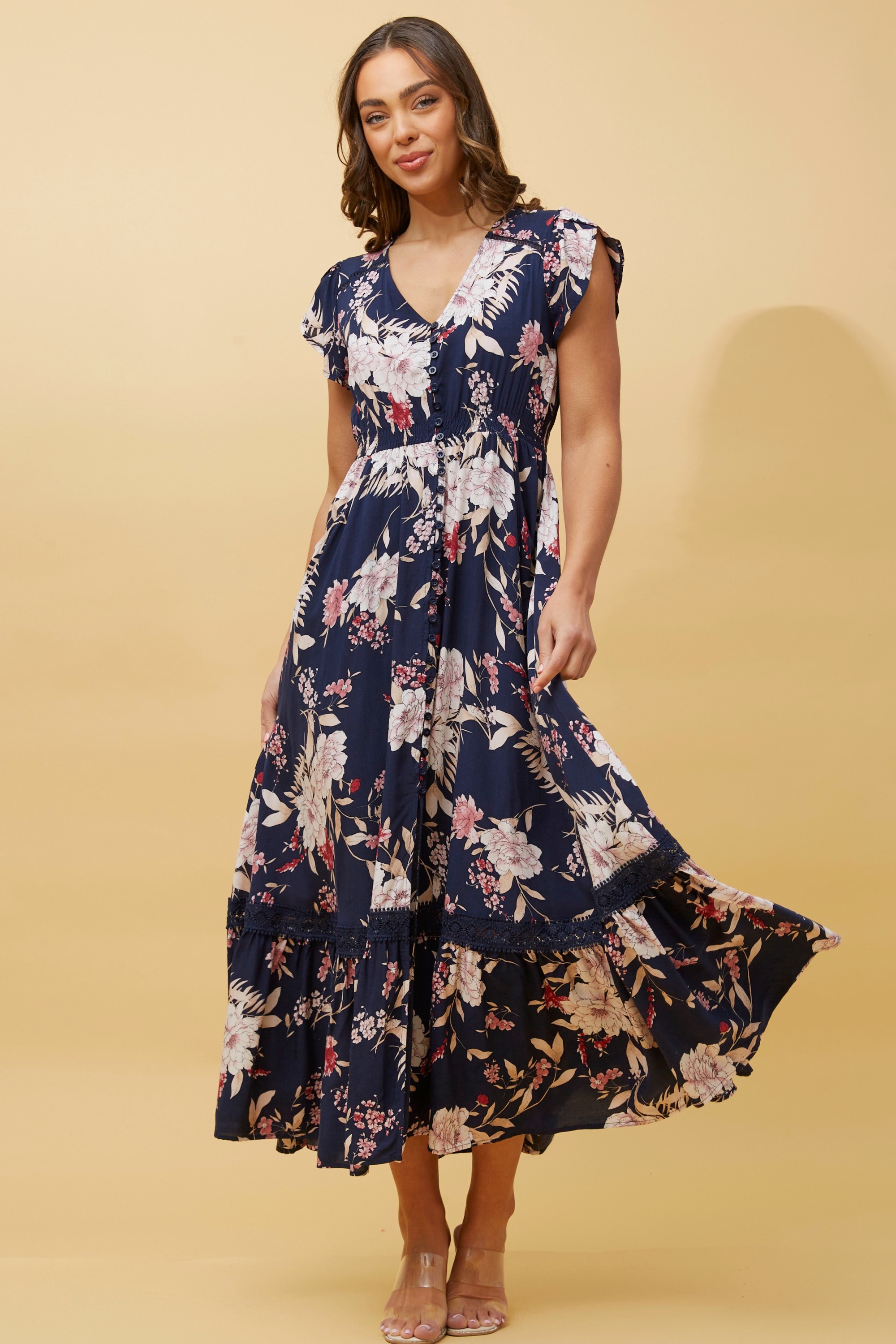 Morocco floral maxi dress Buy Online Femme Connection