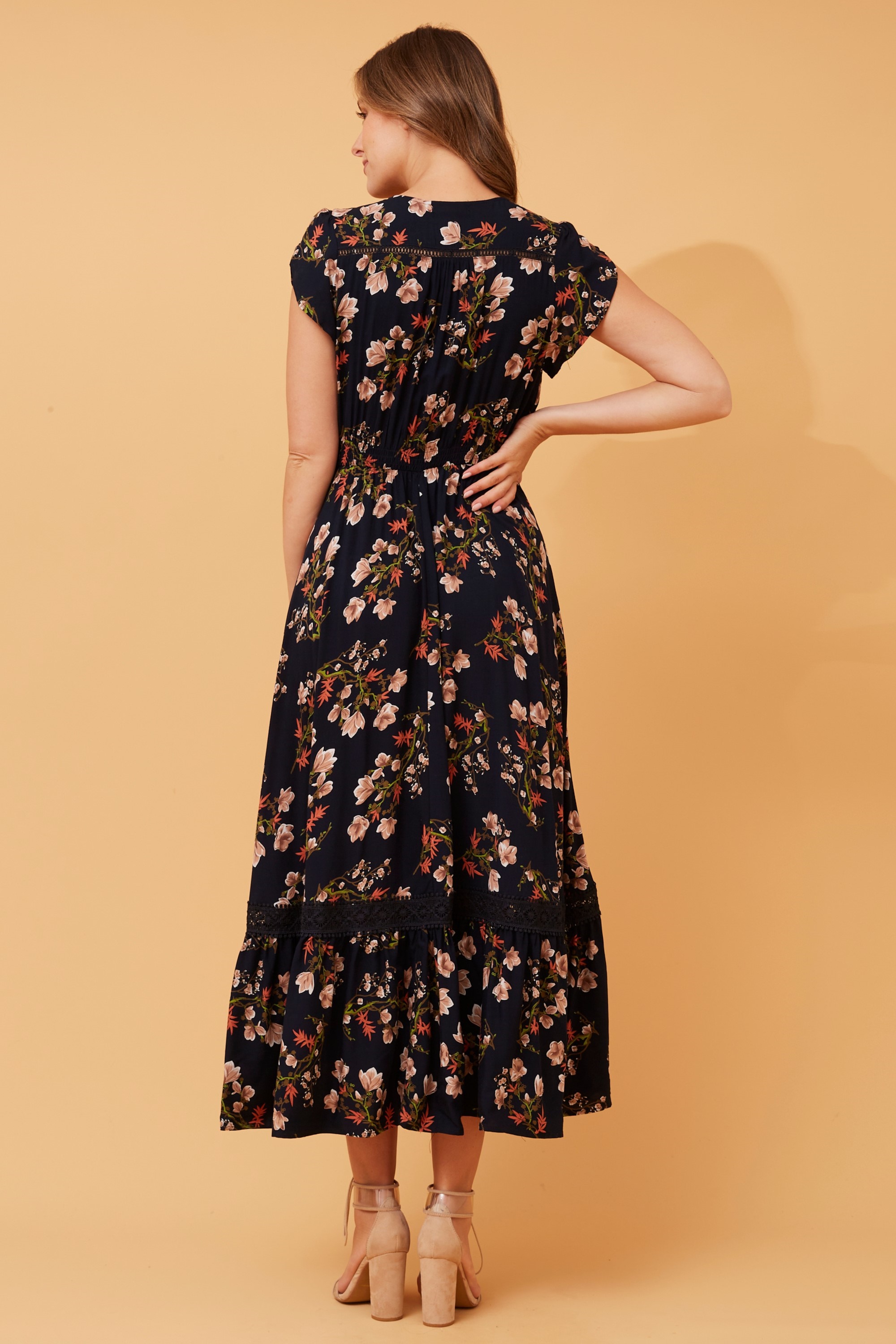 MOROCCO FLORAL MAXI DRESS