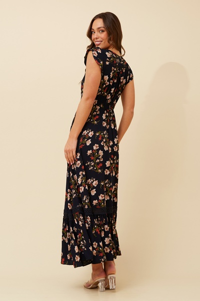 MOROCCO FLORAL MAXI DRESS