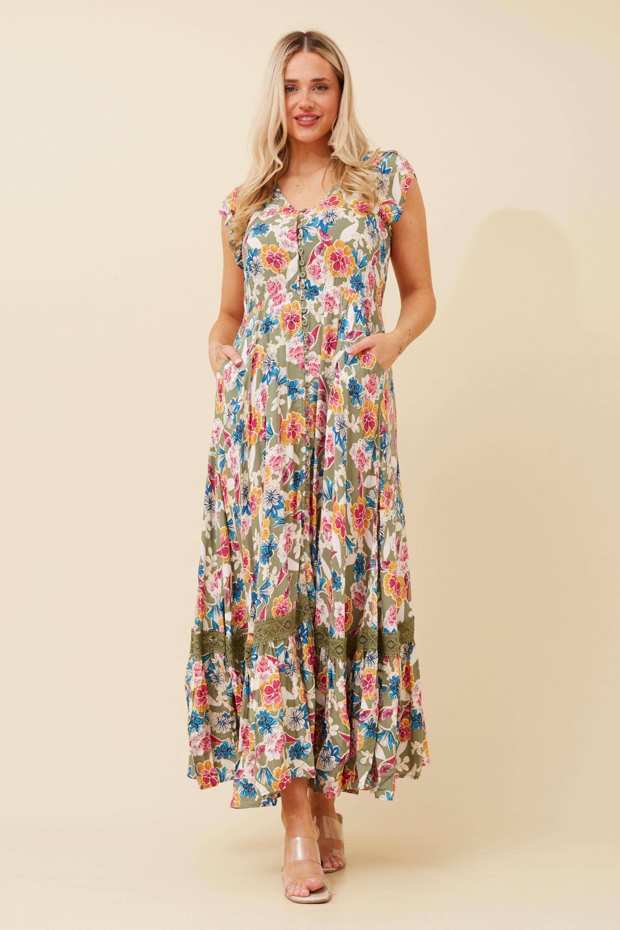 MOROCCO FLORAL MAXI DRESS