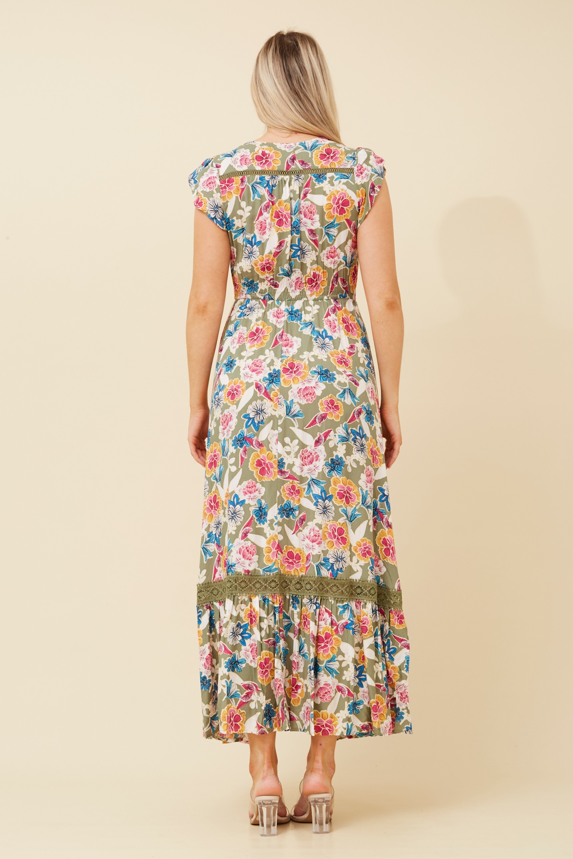 MOROCCO FLORAL MAXI DRESS