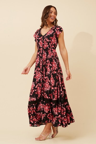 MOROCCO FLORAL MAXI DRESS