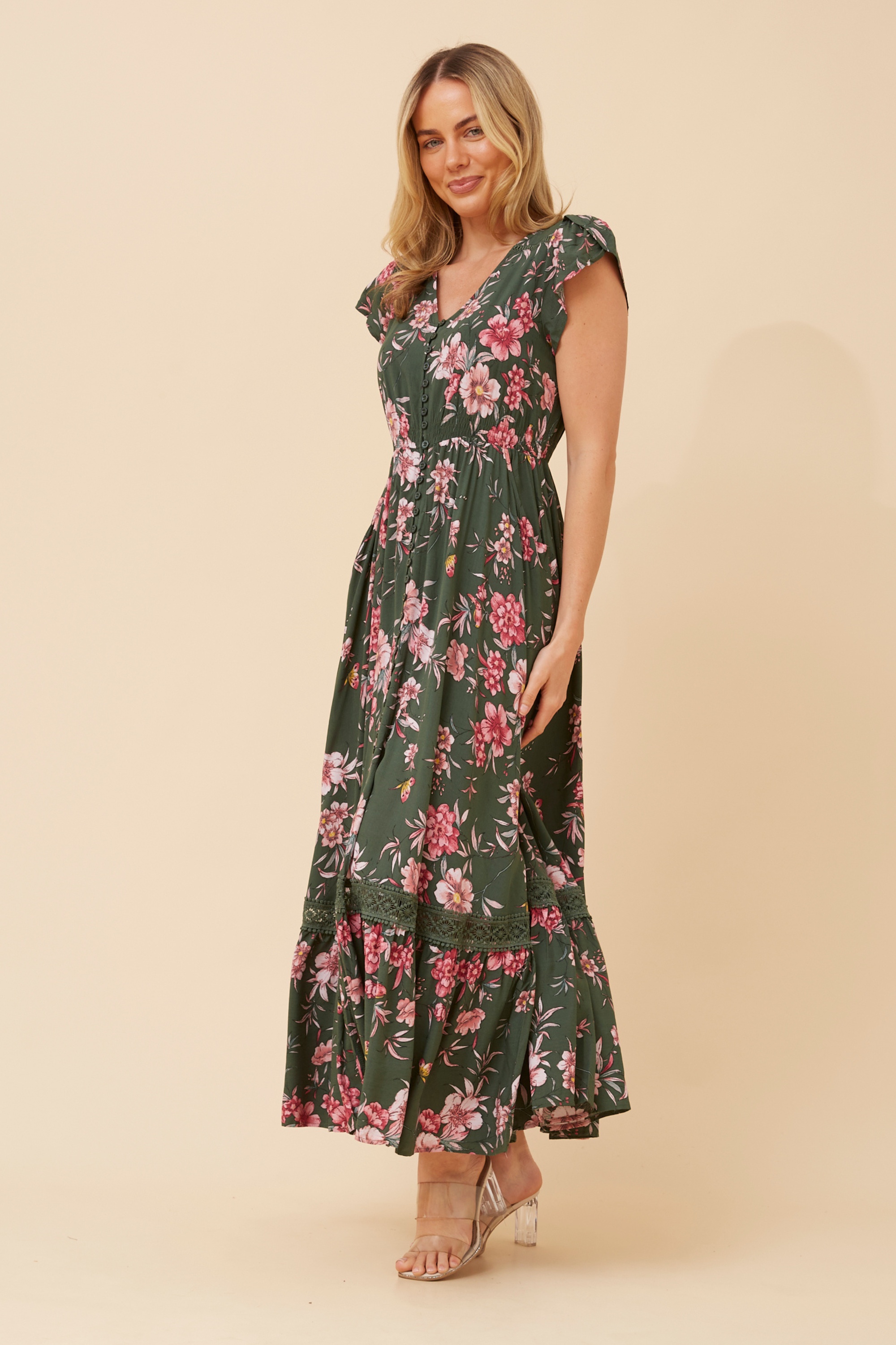 MOROCCO FLORAL MAXI DRESS