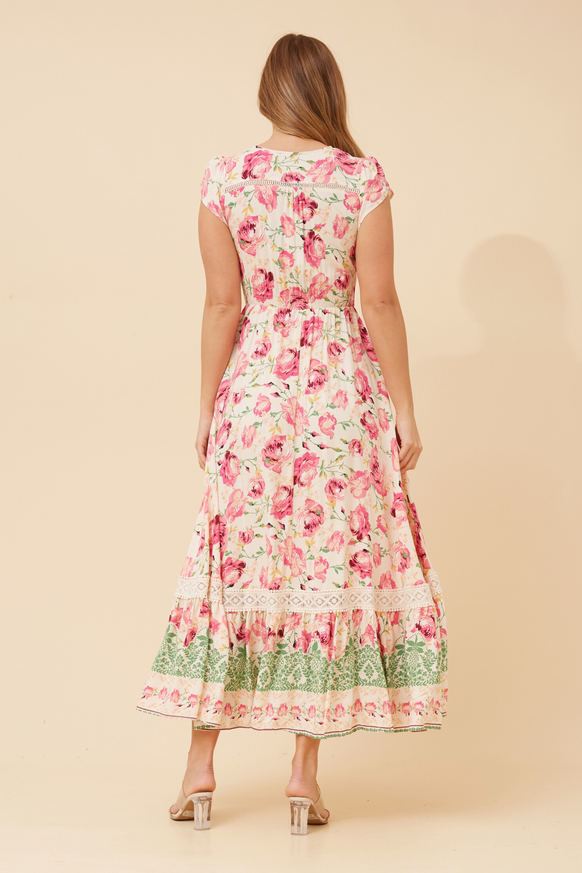 MOROCCO FLORAL MAXI DRESS
