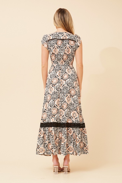 MOROCCO FLORAL  MAXI DRESS