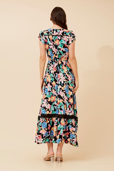 MOROCCO FLORAL MAXI DRESS