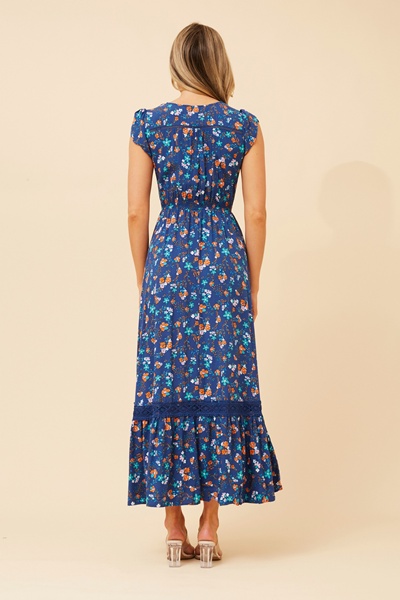 MOROCCO FLORAL MAXI DRESS