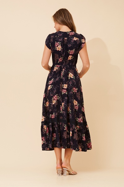 MOROCCO FLORAL MAXI DRESS