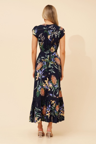 MOROCCO FLORAL MAXI DRESS