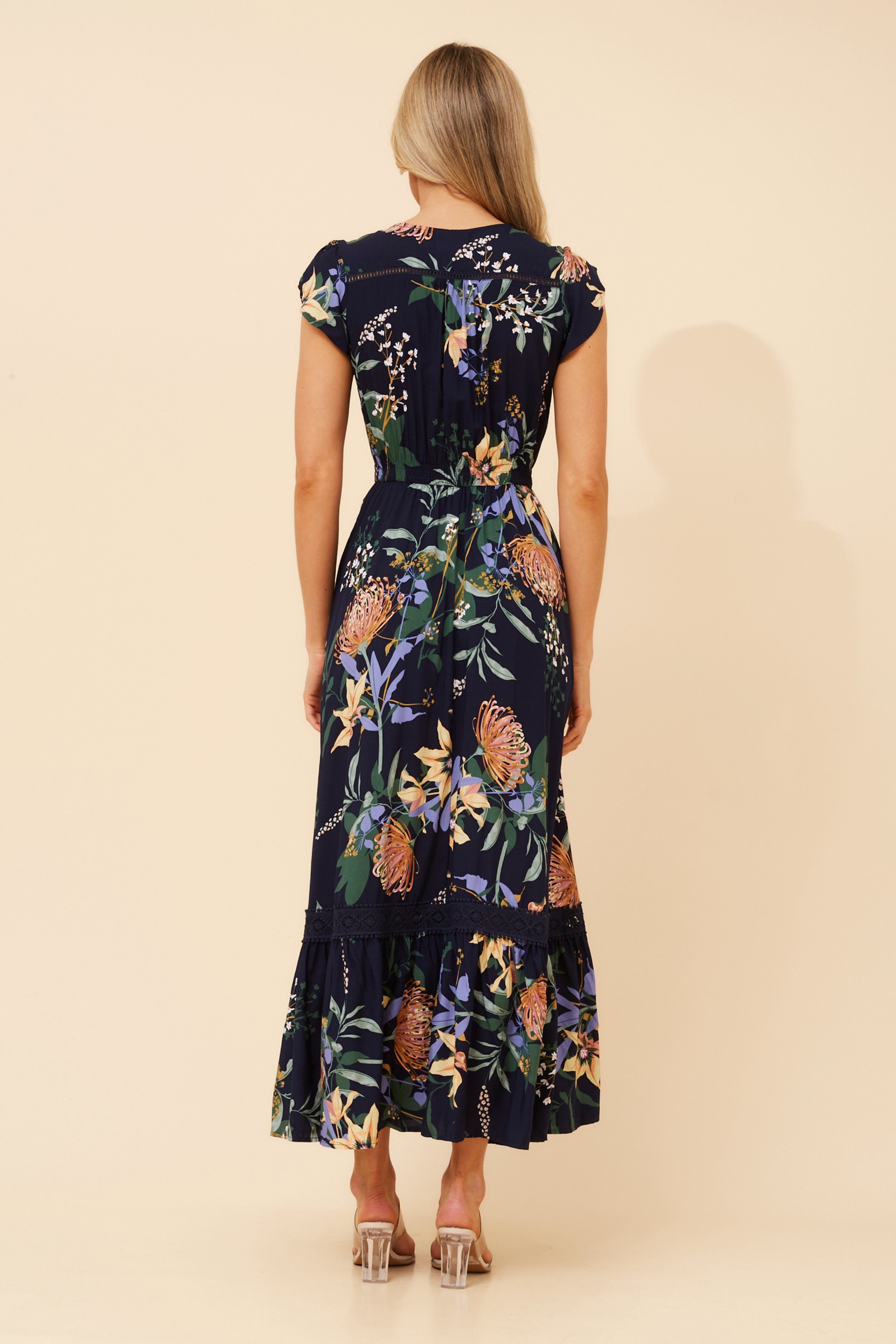 MOROCCO FLORAL MAXI DRESS