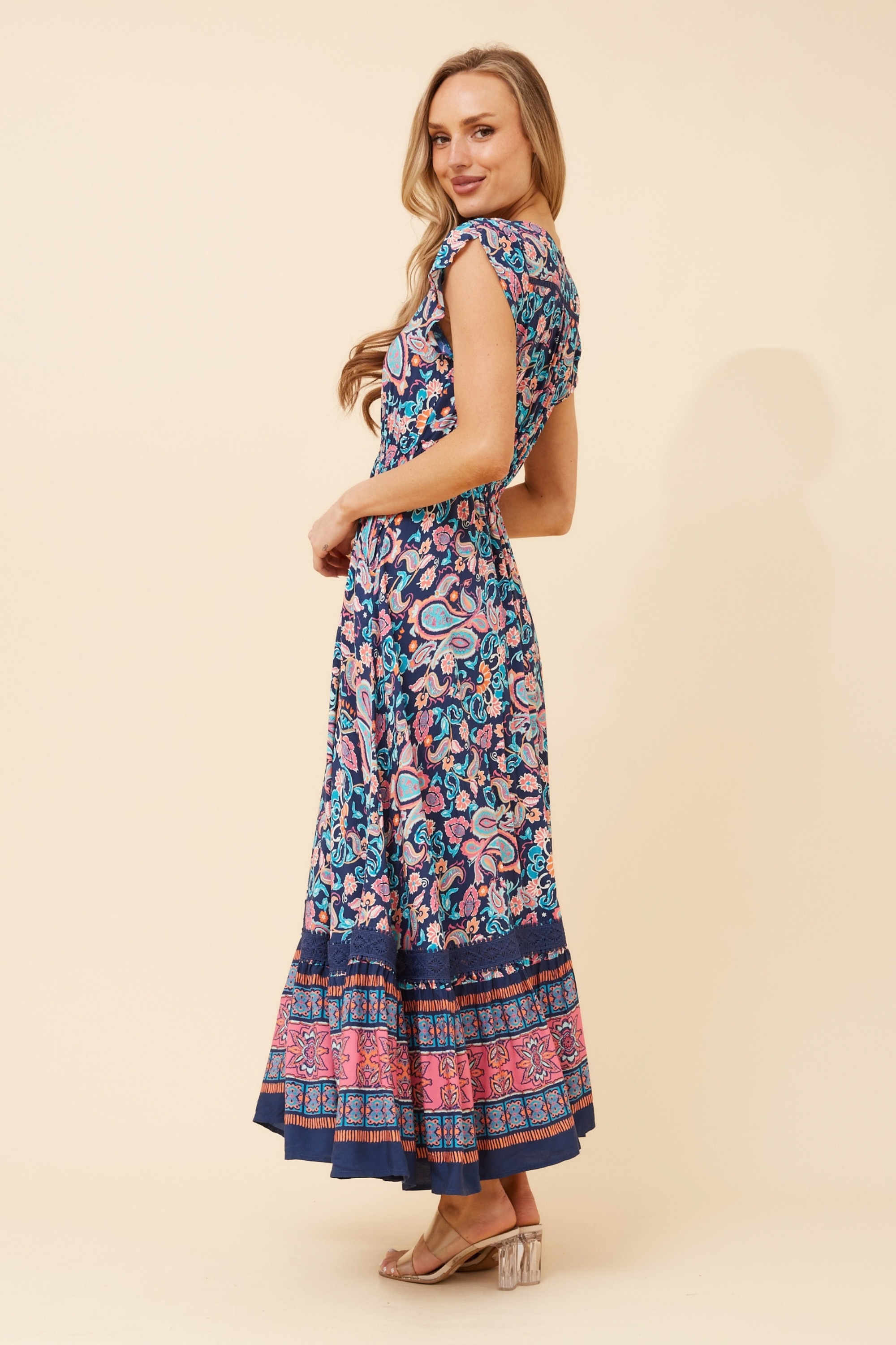 MOROCCO FLORAL MAXI DRESS