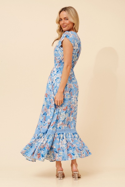 MOROCCO FLORAL MAXI DRESS