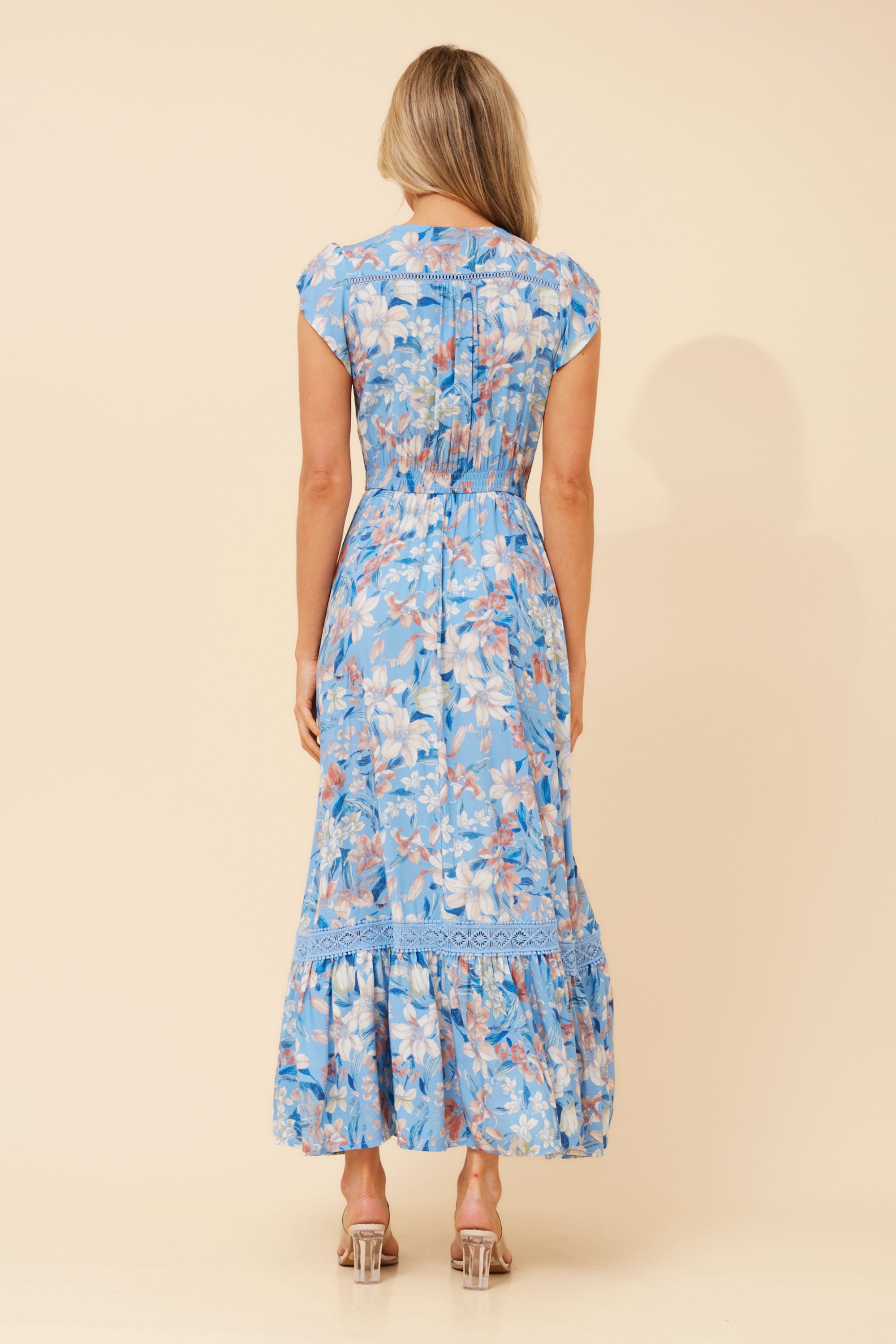 MOROCCO FLORAL MAXI DRESS