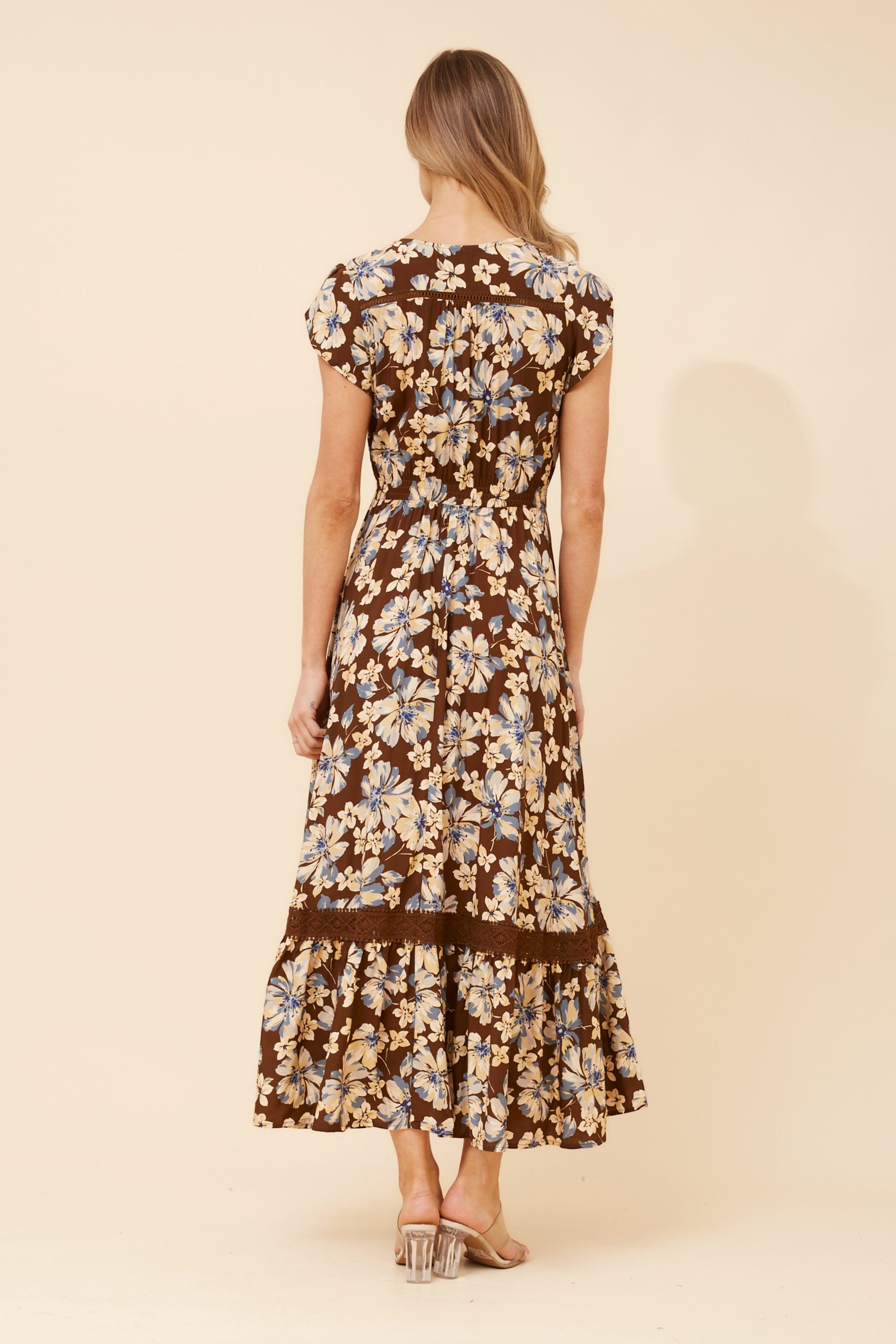 MOROCCO FLORAL MAXI DRESS