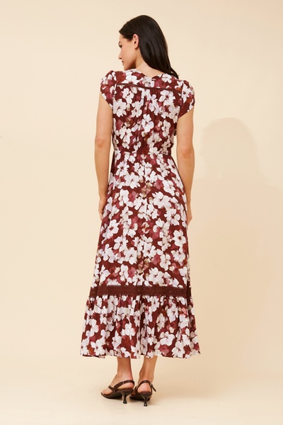 MOROCCO FLORAL MAXI DRESS