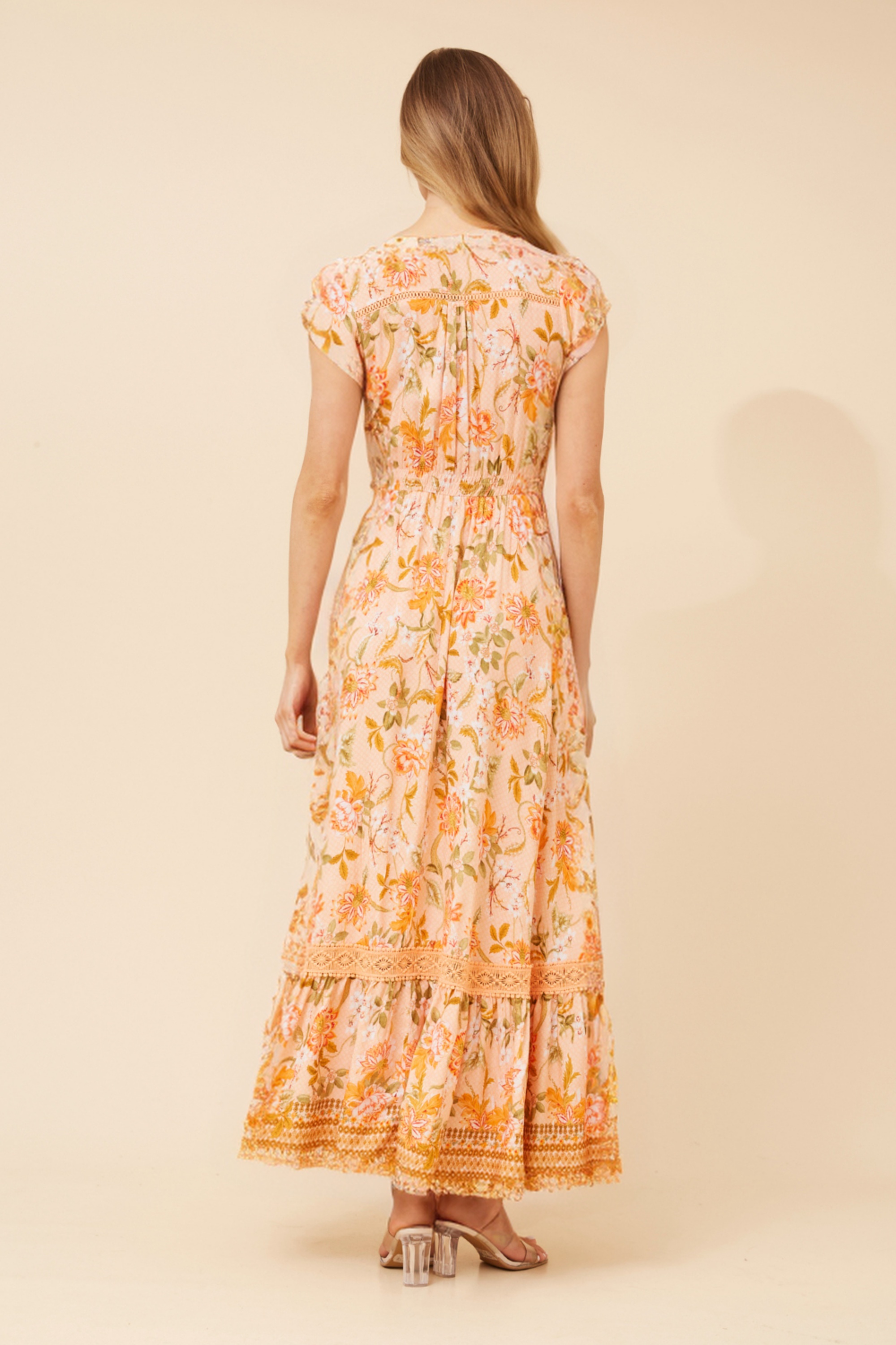 MOROCCO FLORAL MAXI DRESS