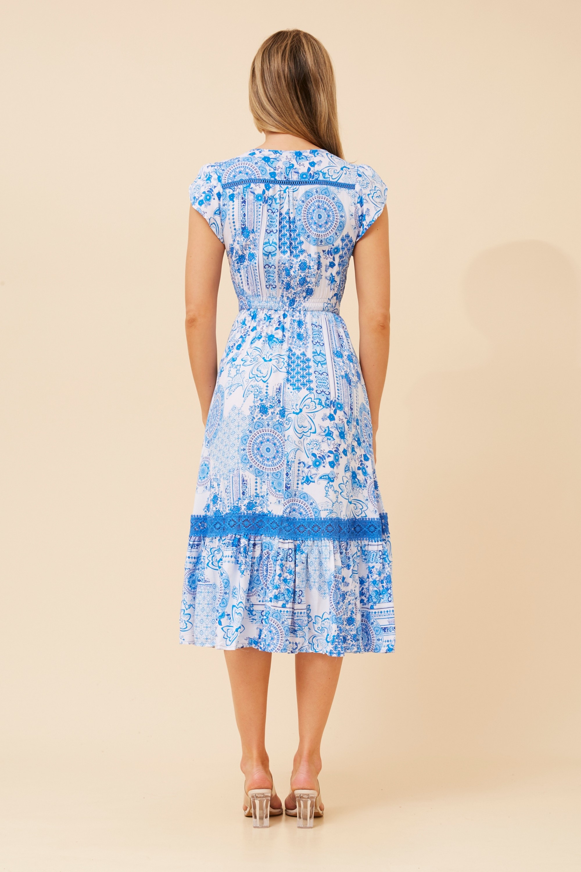 MOROCCO FLORAL MIDI DRESS