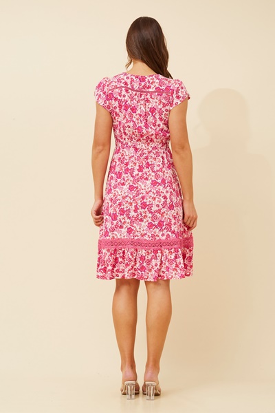 MOROCCO FLORAL SHORT DRESS