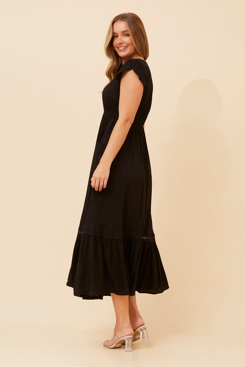 MOROCCO ASBTRACT PRINT MAXI DRESS