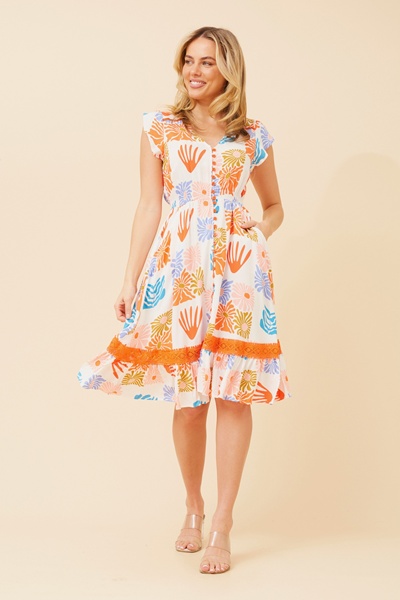 MOROCCO WANDERLUST PRINT DRESS