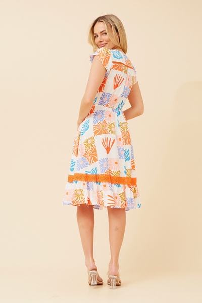 MOROCCO WANDERLUST PRINT DRESS