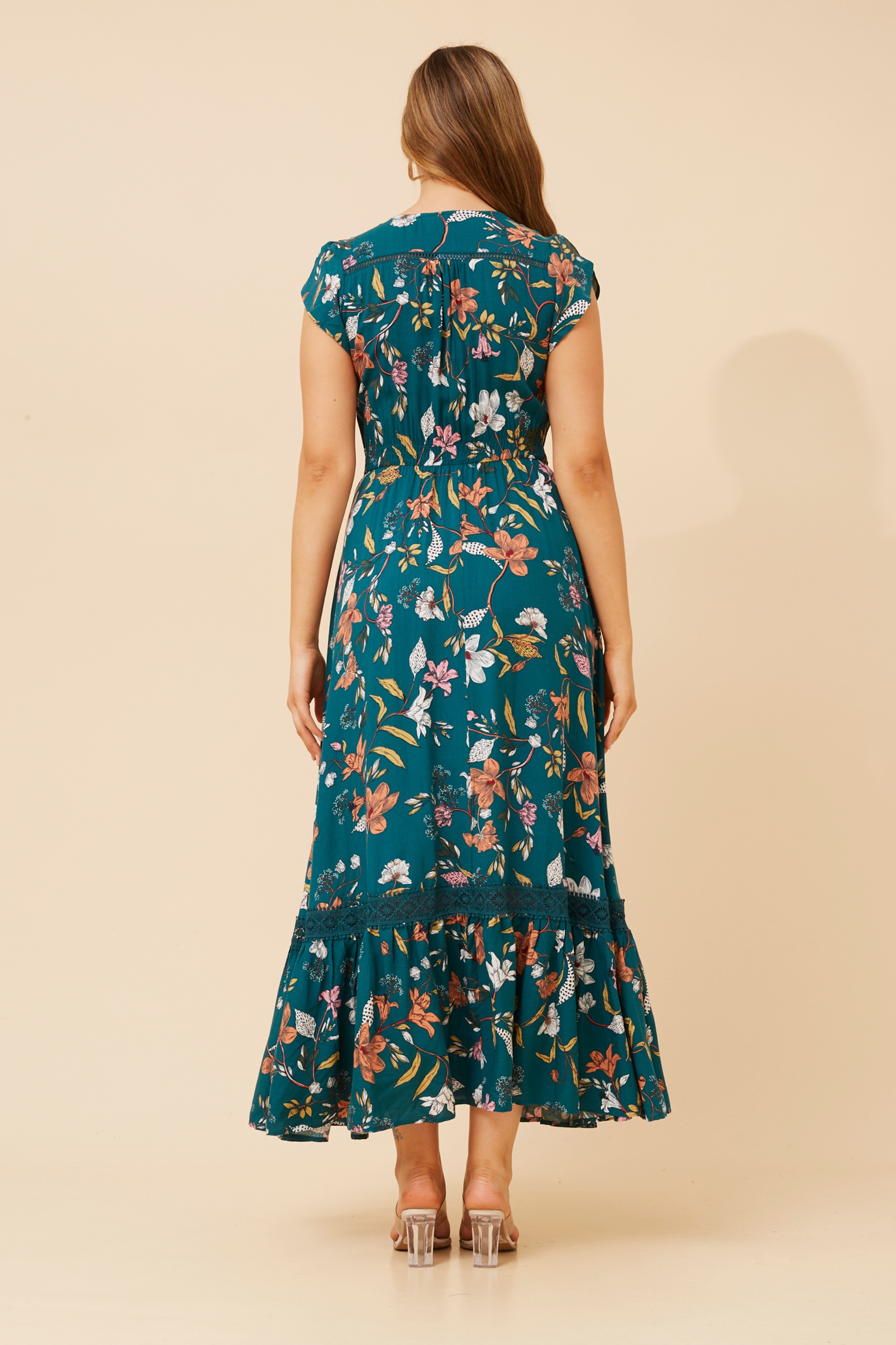 MORROCO FLORAL MAXI DRESS