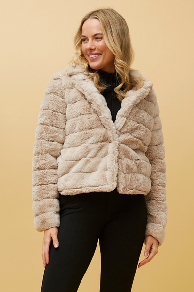MOSCOW FAUX FUR JACKET