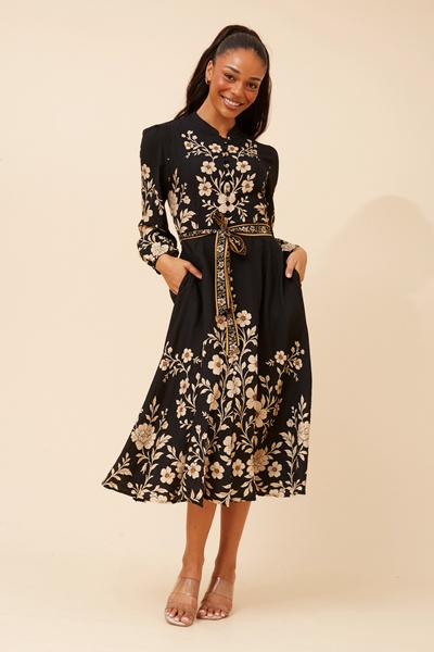 MUSETTA FLORAL MIDI DRESS