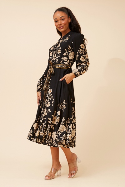 MUSETTA FLORAL MIDI DRESS