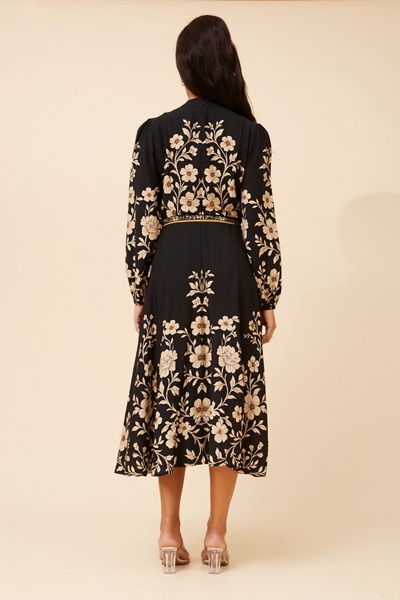 MUSETTA FLORAL MIDI DRESS