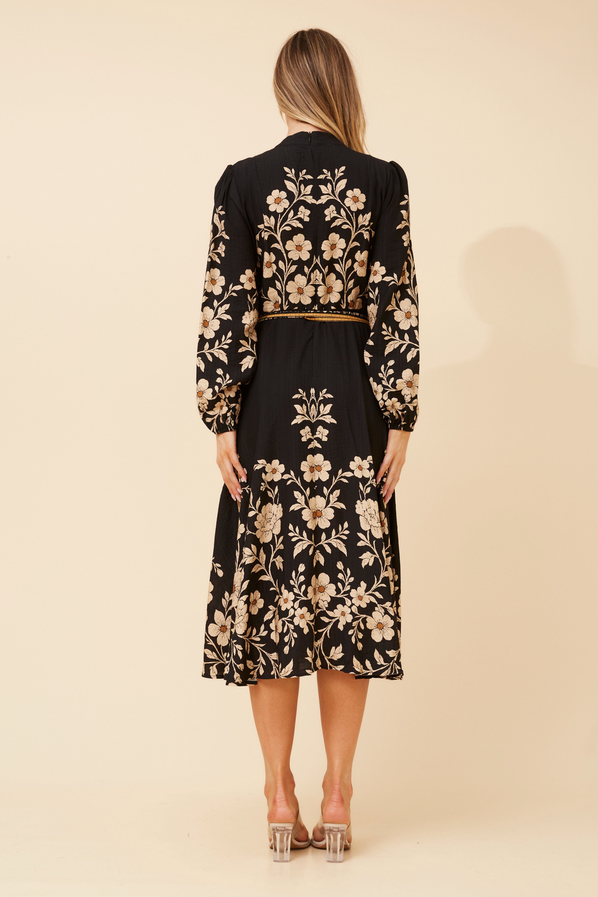 MUSETTA FLORAL MIDI DRESS