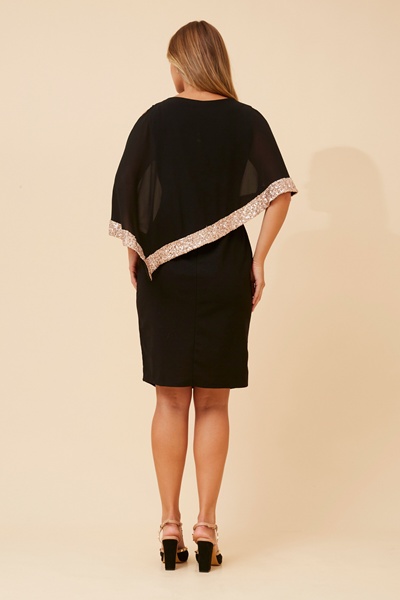 MYLIE DOUBLE LAYER SHIFT DRESS