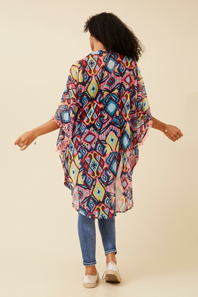 NAIDA ABSTRACT PRINT KIMONO