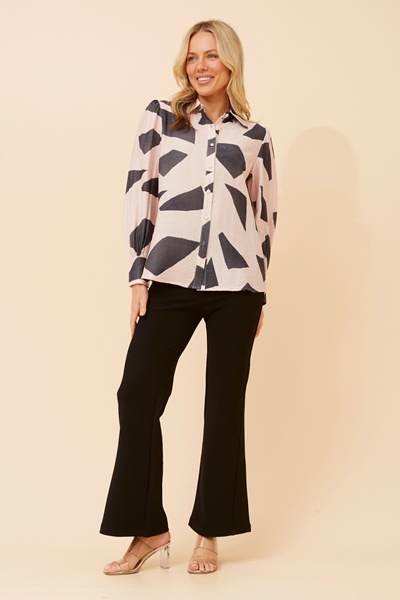 NALDA ABSTRACT PRINT SHIRT