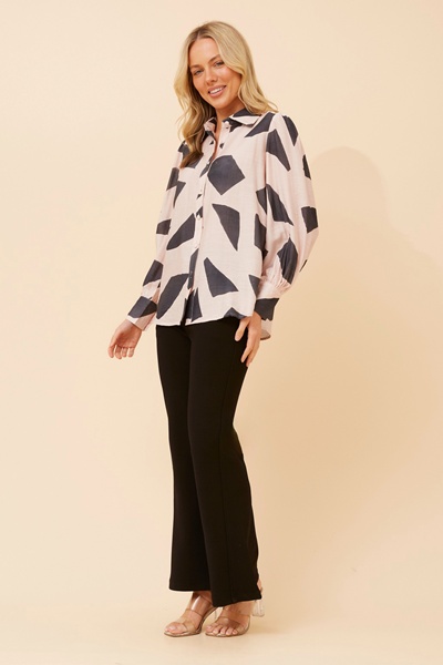 NALDA ABSTRACT PRINT SHIRT