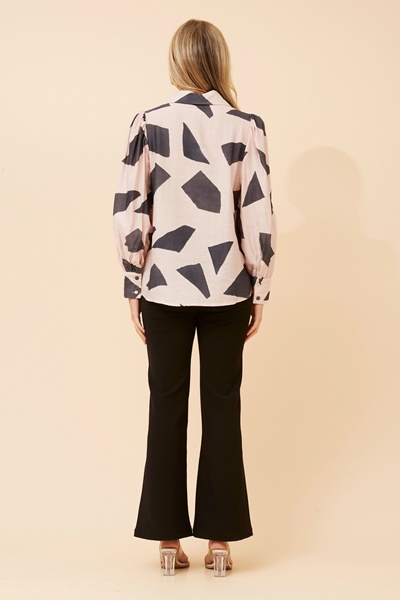 NALDA ABSTRACT PRINT SHIRT