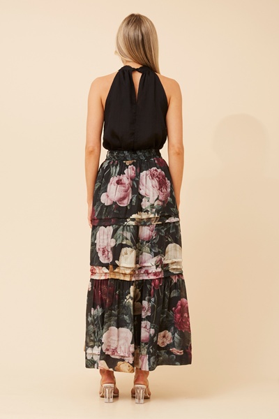 NATE FLORAL PRINT MAXI SKIRT