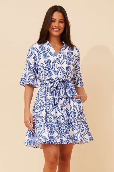 NATHALIA EMBROIDERED DRESS