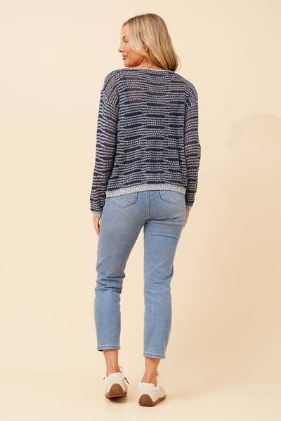 NAVA SEQUIN KNIT PULLOVER