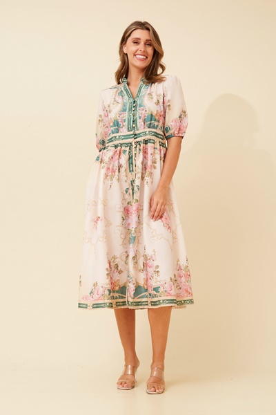 NAYELI FLORAL MIDI DRESS