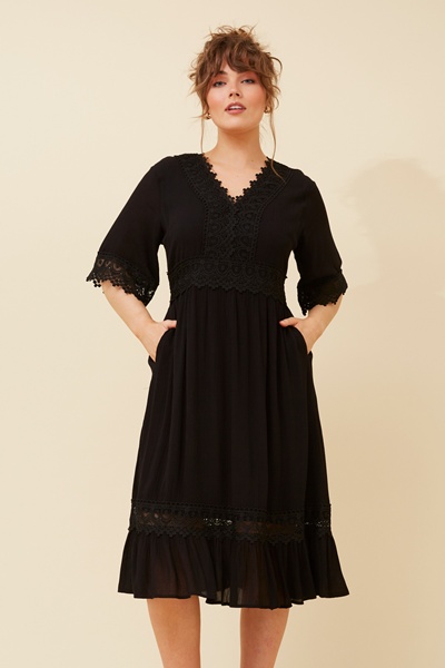 NAYLA LACE MIDI DRESS