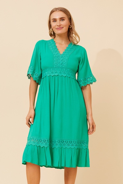 NAYLA LACE MIDI DRESS