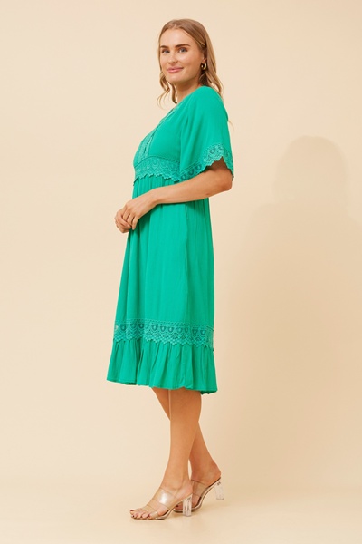 NAYLA LACE MIDI DRESS