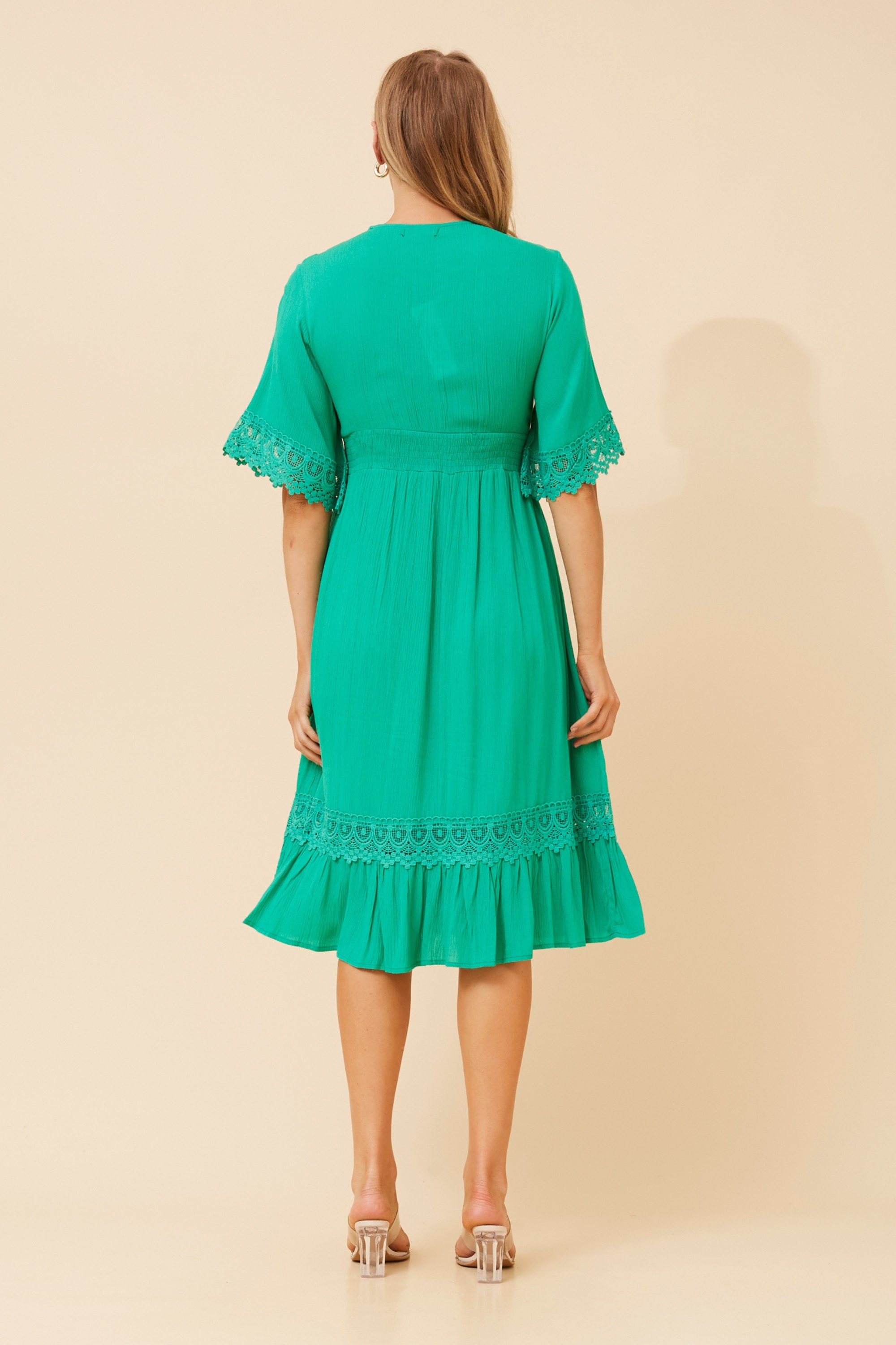 NAYLA LACE MIDI DRESS