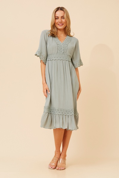 NAYLA LACE MIDI DRESS