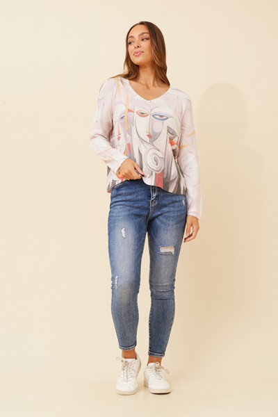NEAVE ABSTRACT KNIT PULLOVER
