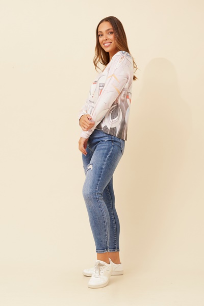 NEAVE ABSTRACT KNIT PULLOVER