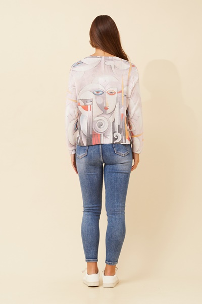 NEAVE ABSTRACT KNIT PULLOVER